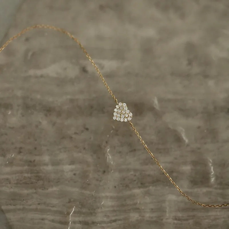 petit coeur brillance dorée