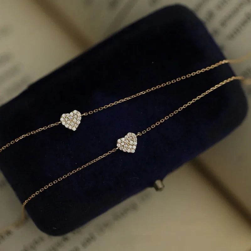 petit coeur brillance dorée