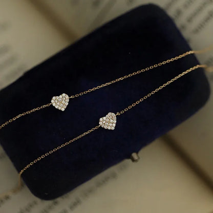 petit coeur brillance dorée