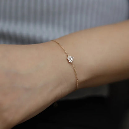 petit coeur brillance dorée