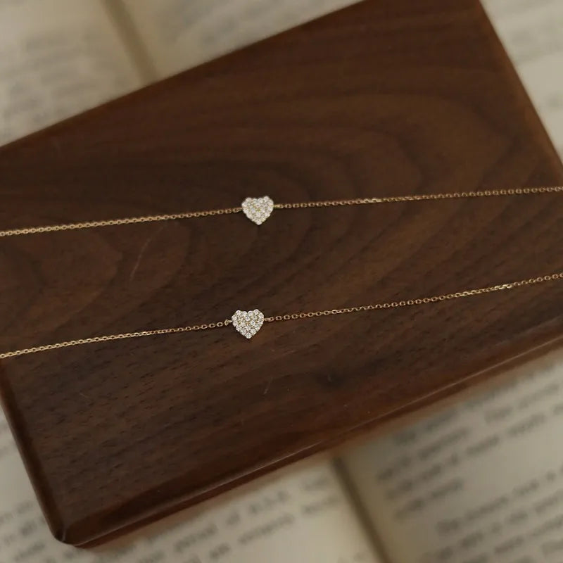 petit coeur brillance dorée