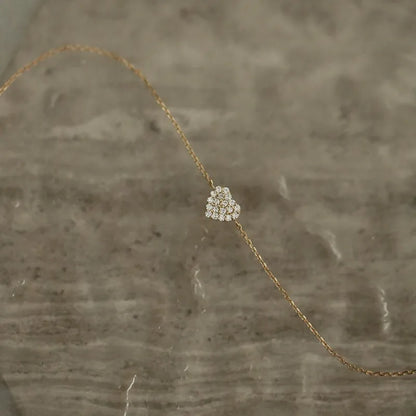 petit coeur brillance dorée